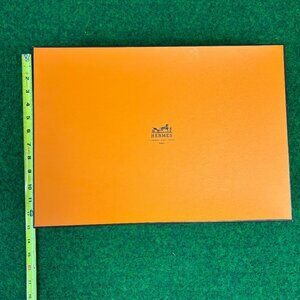 Classic Orange and Brown Medium Hermes Box